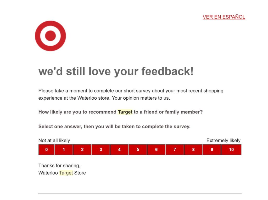 target survey